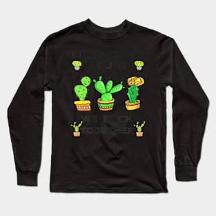 Intervention Squad We Stick Together Cactus Teacher Students Long Sleeve T-Shirt